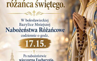 Nabożeństwa Różańcowe – zaproszenie.